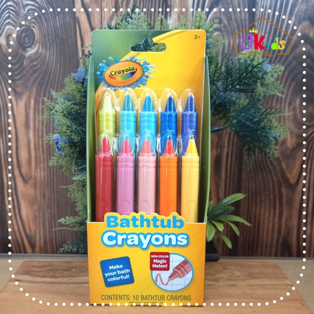 Jual Crayola Bathtub Crayons isi 10 Shopee Indonesia
