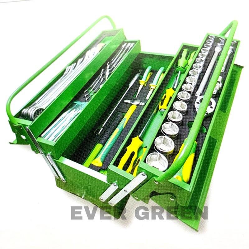 Jual Mechanic Tool Box 3 susun 66 pcs Tekiro Toolbox Besi Alat Bengkel