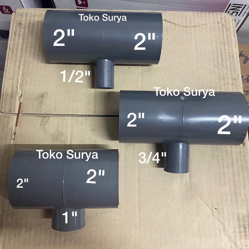 Jual TEE AW REDUCER TEE 2"x1/2" TEE 2"x3/4" TEE 2"x1" Tee reduser 2
