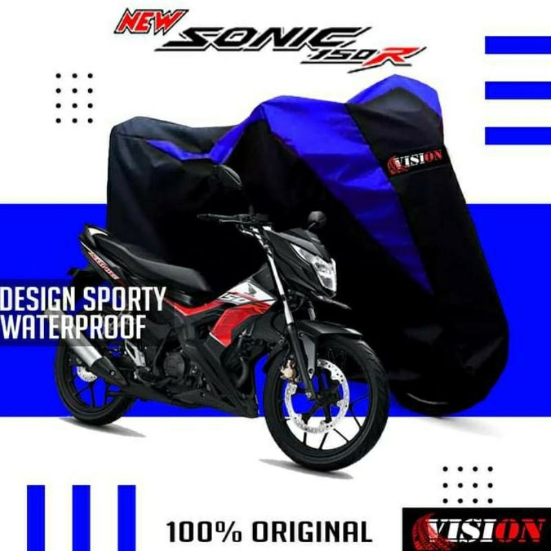 Jual sarung motor honda sonic pelindung motor cover motor penutup motor selimut motor waterproof