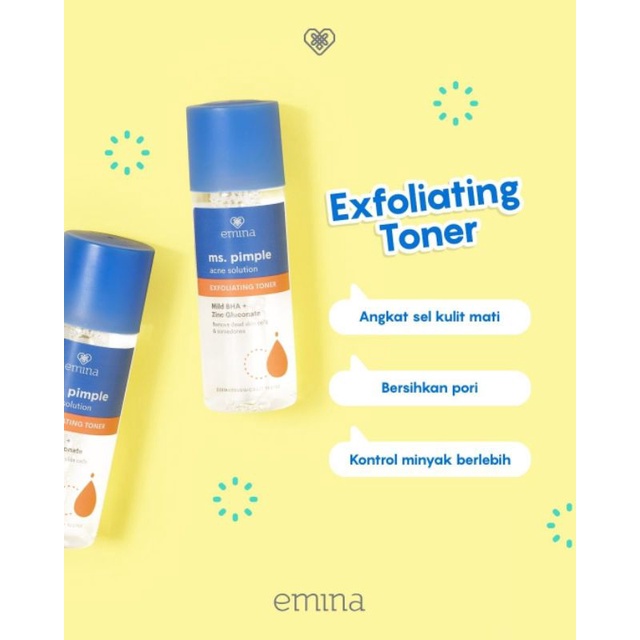 Jual EMINA MS PIMPLE EXFOLIATING TONER 100 ml Shopee Indonesia(04)