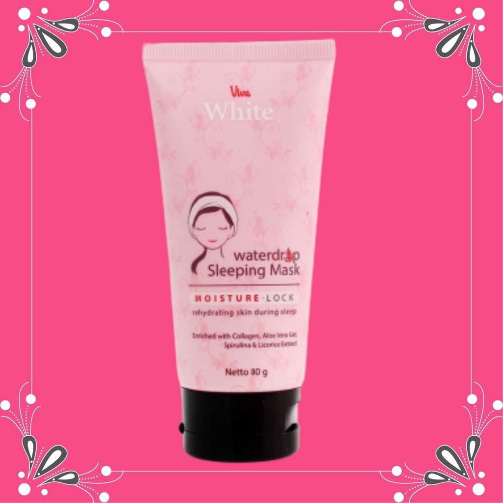 Jual Clairera VIVA White Waterdrop Sleeping Mask 80g White Cream Viva