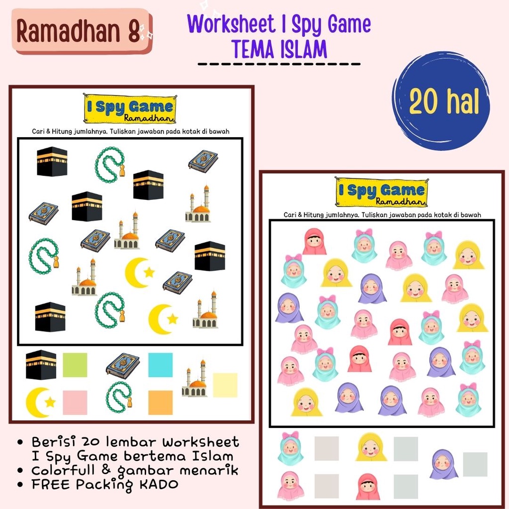 Jual Aktivitas Ramadan Buku Kegiatan Ramadhan Anak TK PAUD SD Bulan