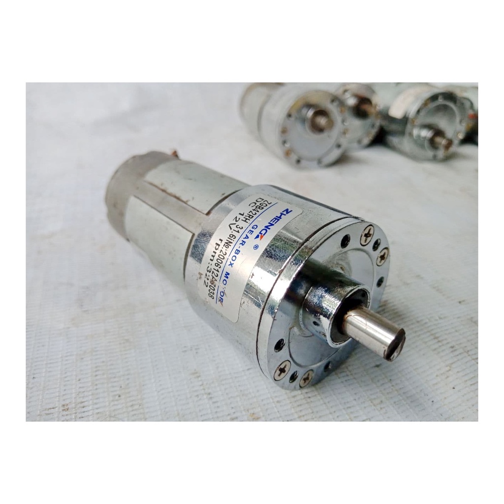 Jual Dc Motor Gearbox Zheng 12Vdc 320Rpm Shopee Indonesia