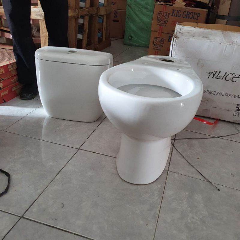 Jual monoblok closet kloset duduk murah alice warna putih Shopee