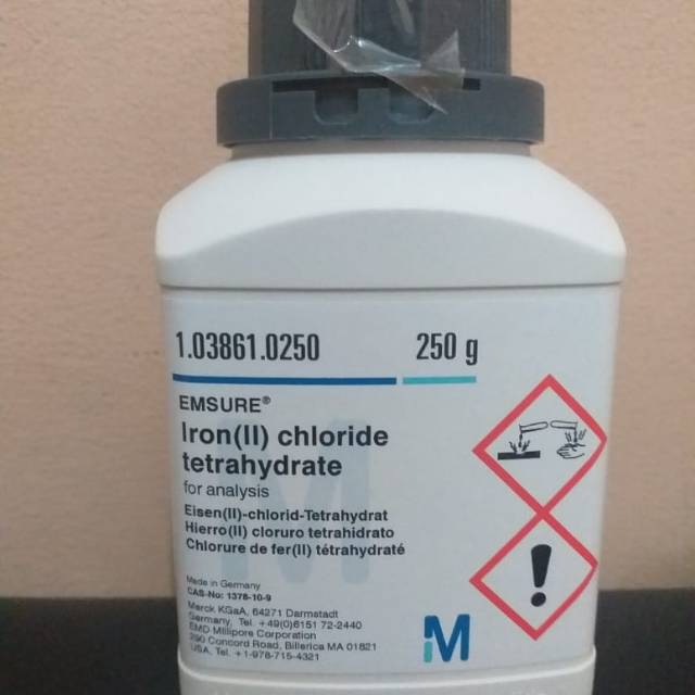 Jual Iron (II) Chloride tetrahydrate 250gr analis MERCK Shopee Indonesia