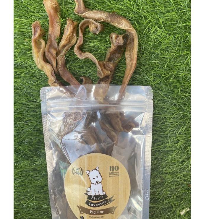Jual Snack anjing pig ear kuping babi homemade elvys favourite