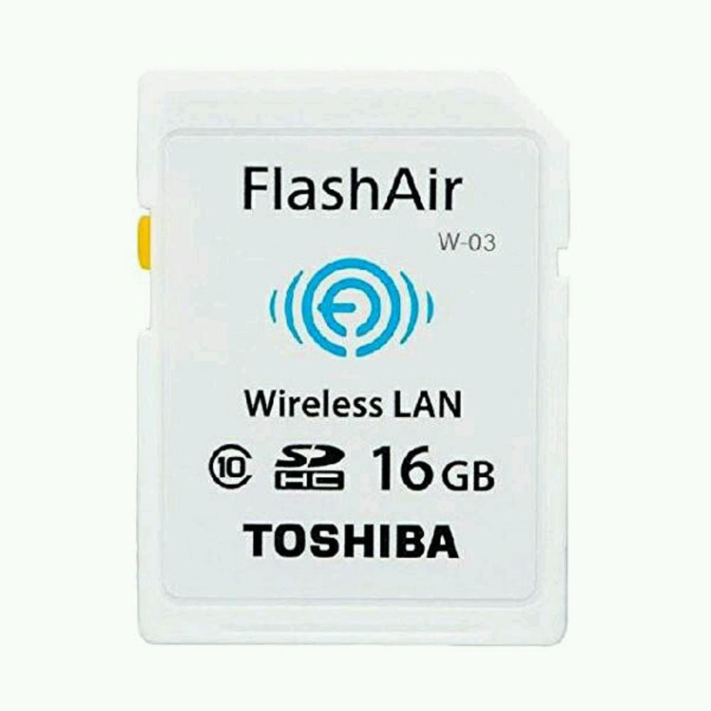 Jual Toshiba Flash Air Wireless SD Card Class 10 16GB SDHC Memory Card