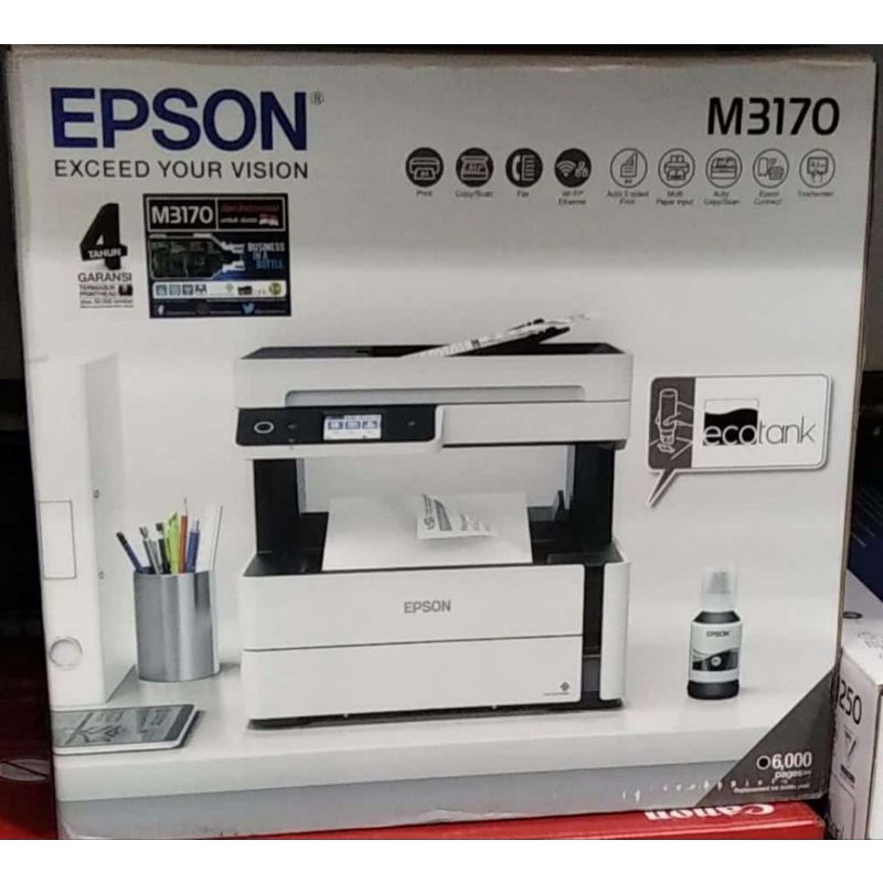 Jual printer epson M3170 EPSON EcoTank Monochrome M3170 WiFi Allin