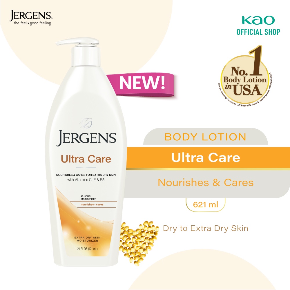 Jual Jergens Ultra Care Dry to Extra Dry Skin Body Lotion 621ml