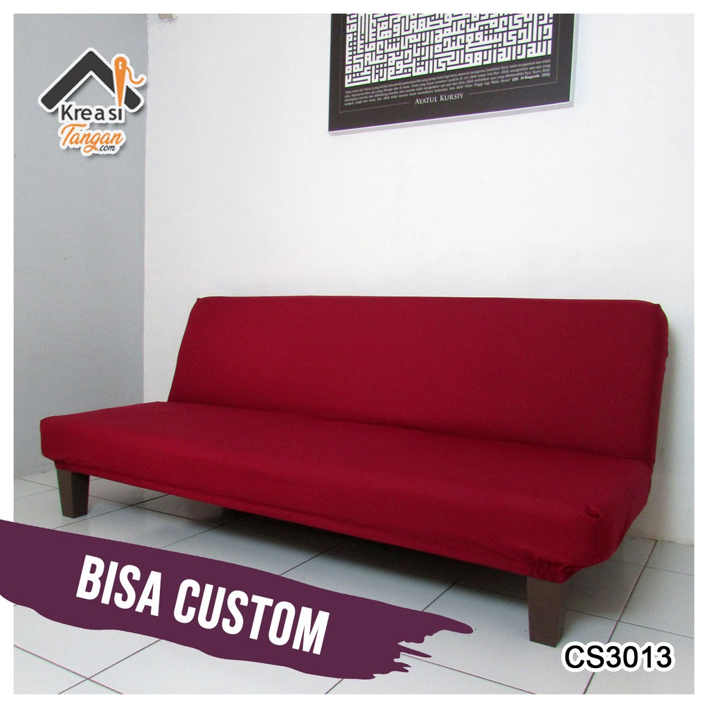 Jual COVER SOFA BED POLOS CS3013 (BISA CUSTOM SIZE) Shopee Indonesia