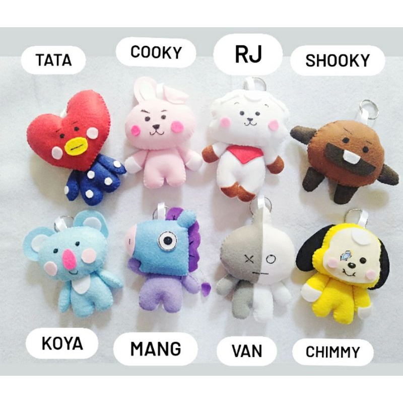 Jual gantungan kunci BT21 / boneka BT21 / BTS Shopee Indonesia(03)
