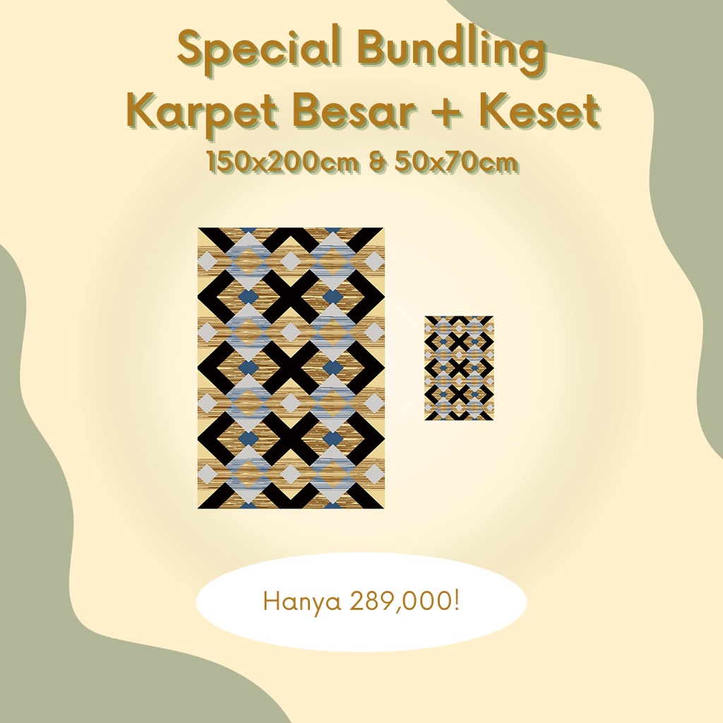 Jual Classic Carpets Karpet Lantai Classic Rumah Modern Bundling Set