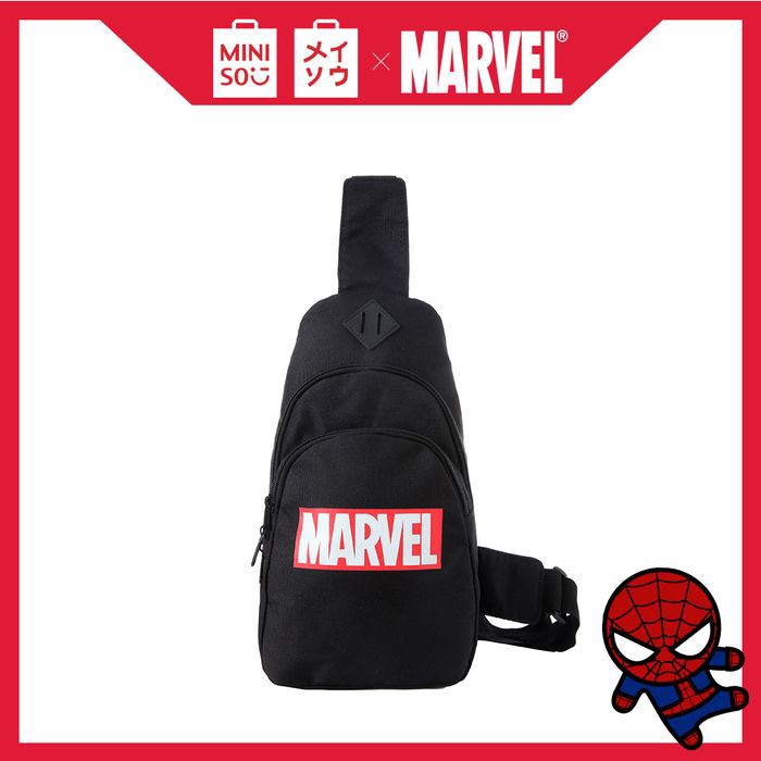 Jual Dijual MINISO Marvel Tas Selempang Pria Crossbody Chest Bag