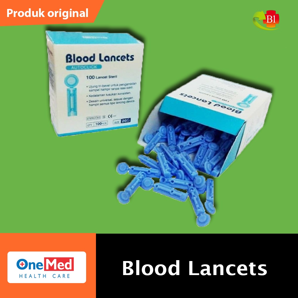 Jual Jarum Blood Lancet Onemed 26g Onemed Shopee Indonesia