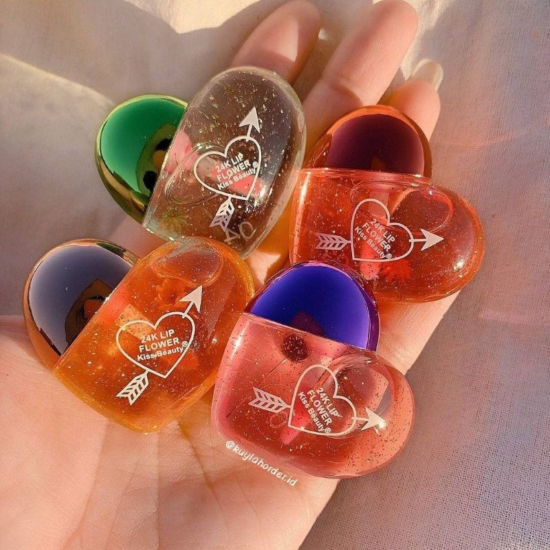 Jual Kiss Beauty Lip Oil 24k Flower Shopee Indonesia