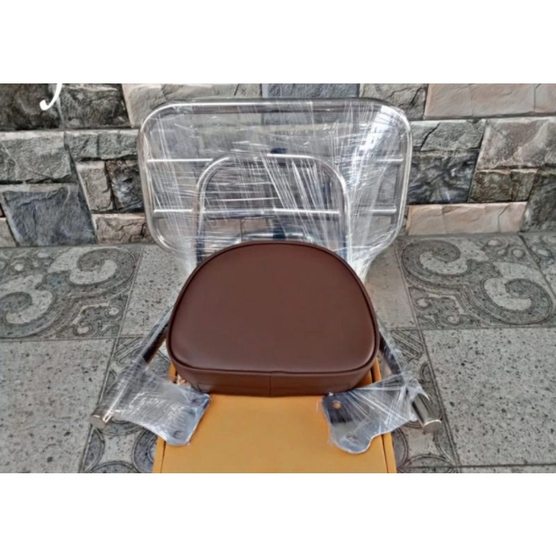 Jual backrack fazzio hybrid model vespa / aksesoris Yamaha fazzio