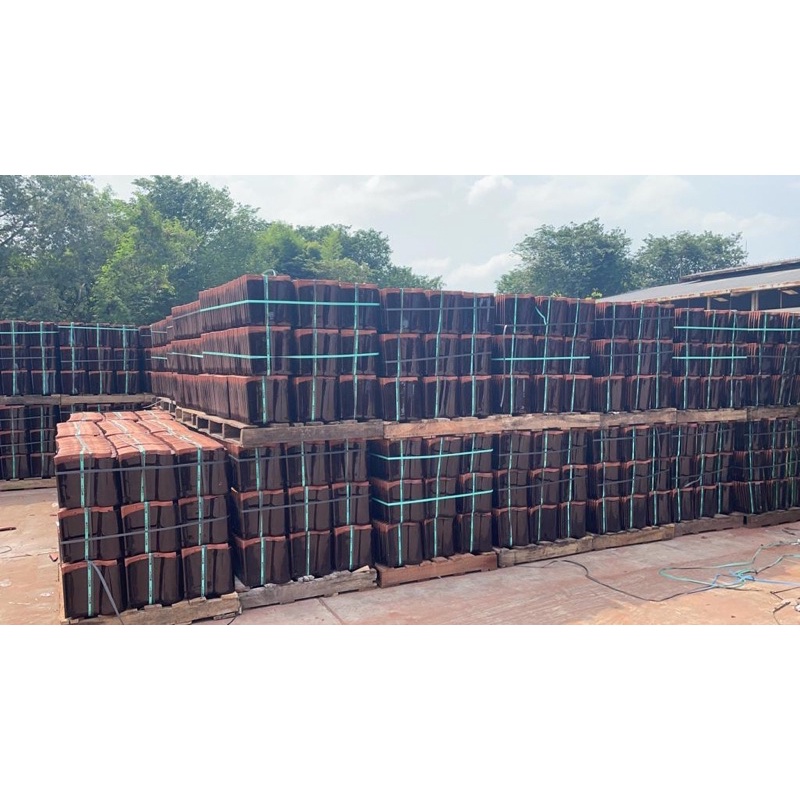 Jual Genteng Keramik KIA KW1 Coco Brown Topaz Natural Shopee Indonesia