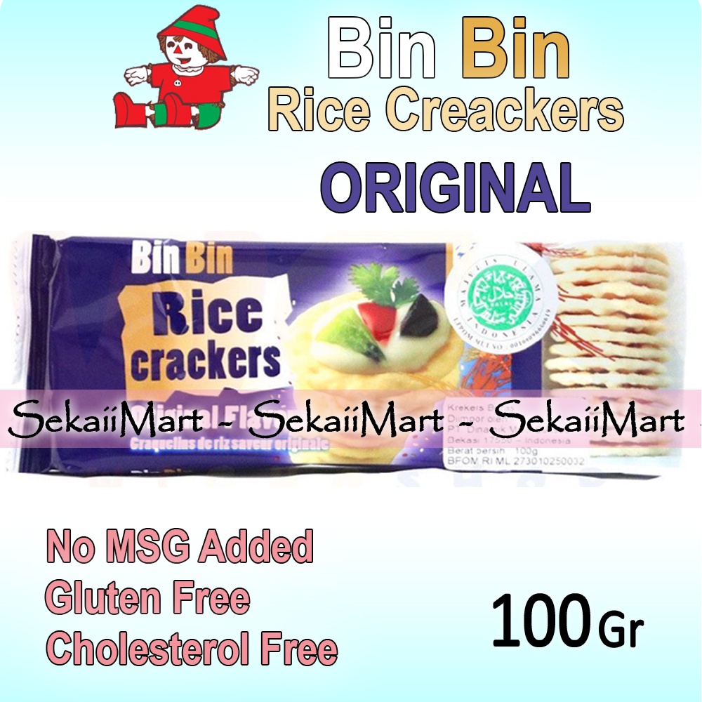 Jual BIN BIN Rice Crackers All Variant 100g BINBIN Keripik Beras