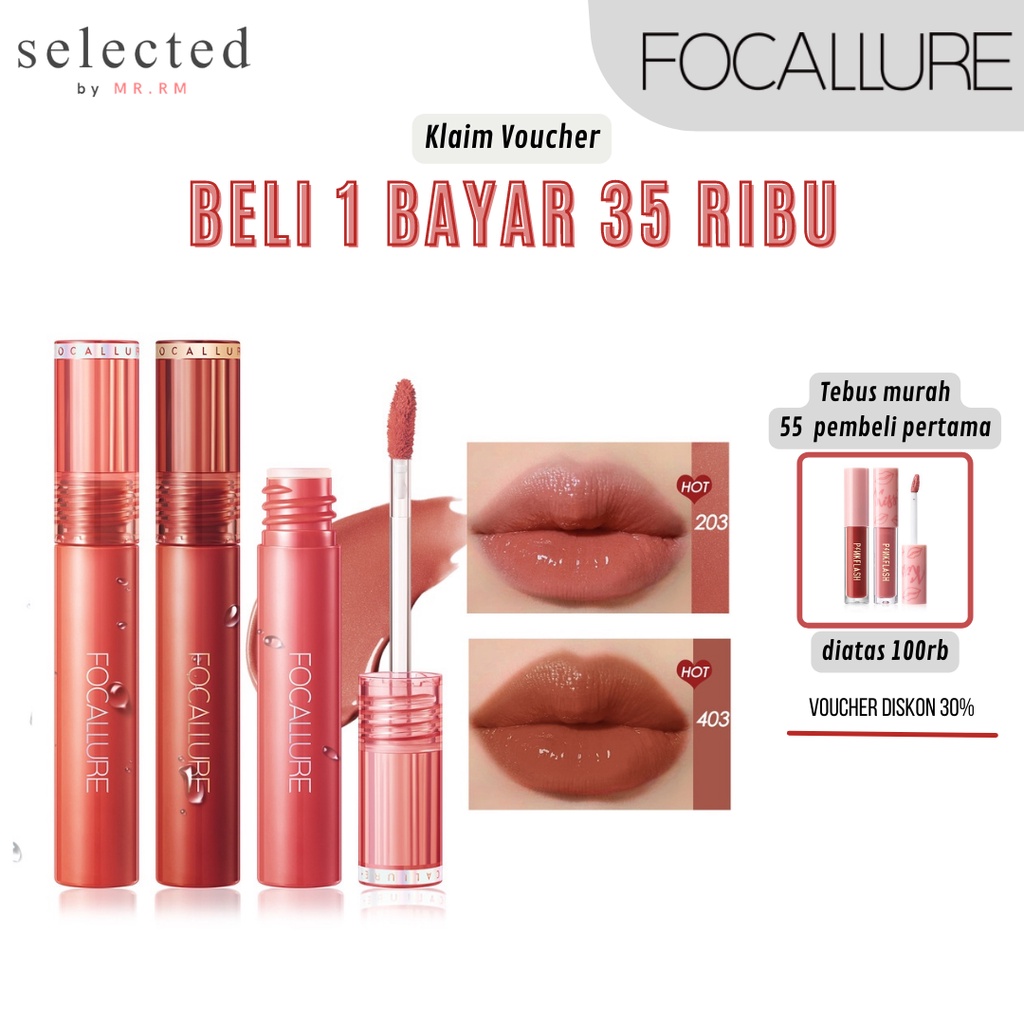 Jual FOCALLURE JellyClear Dewy Lip TintLip Gloss Lipstick Shopee