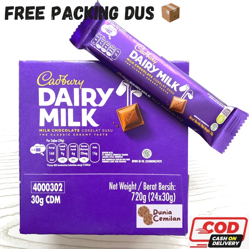 Jual [TERMURAH!] Cadbury Dairy Milk SMALL 1 PAK isi 24 Pcs x 30gr