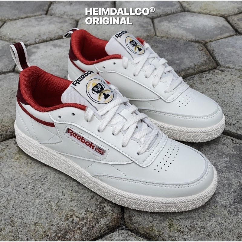 Jual REEBOK CLASSIC CLUB C85 LEATHER 35TH ANNIVERSARY WHITE RED