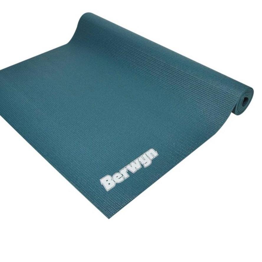 Jual BERWYN MATRAS YOGA SINGLE LAYER PVC PINK, BIRU, TOSCA DAN ABU2