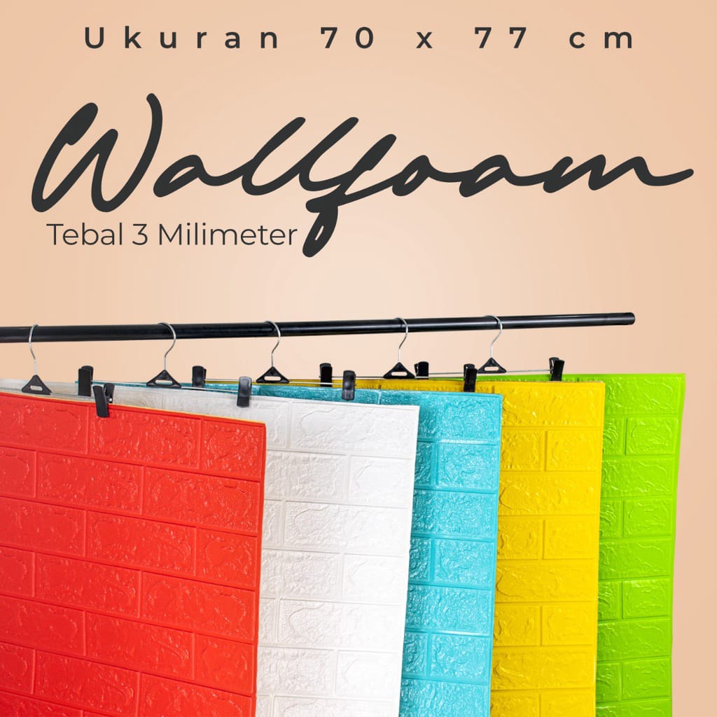 Jual WALLPAPER FOAM WALLPAPER DINDING WALLFOAM 3D Shopee Indonesia