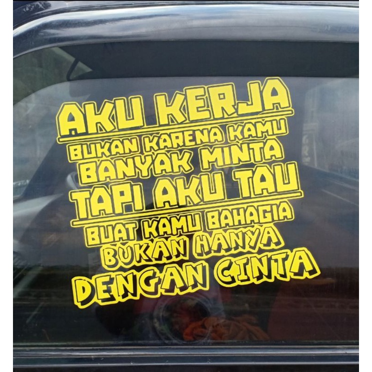 Jual STIKER KATA KATA TRUK SOPIR VIRAL PICK UP OLENG CCTV Shopee