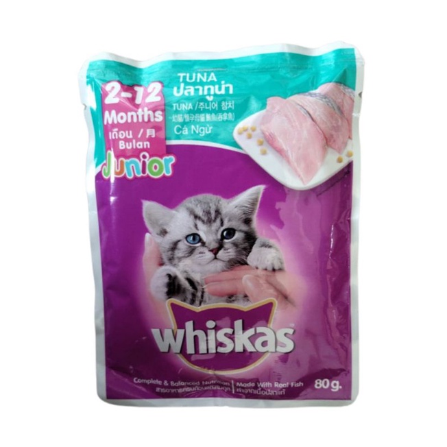 Jual Whiskas Pouch Junior Wet Food Makanan Basah Kucing Whiskas