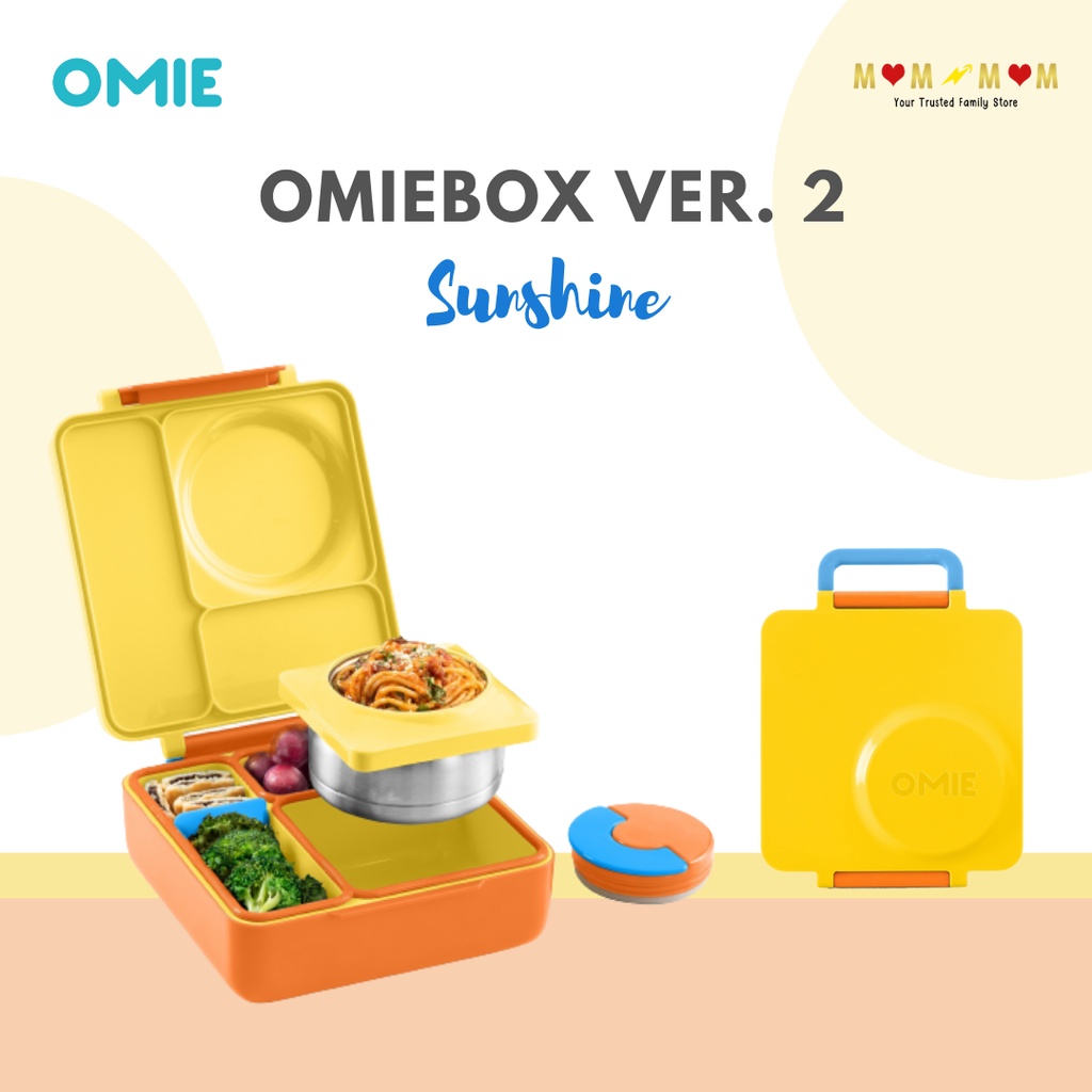 Jual OmieBox Ver. 2 Yellow Sunshine Kotak Makan Lengkap dengan