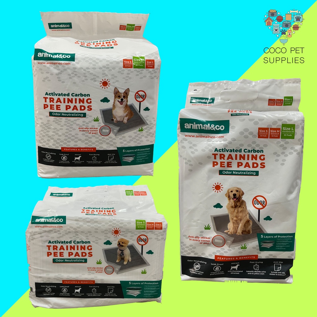 Jual Underpad Carbon Animal&Co Carbon Pee Pads Alas Pipis Anjing Karbon