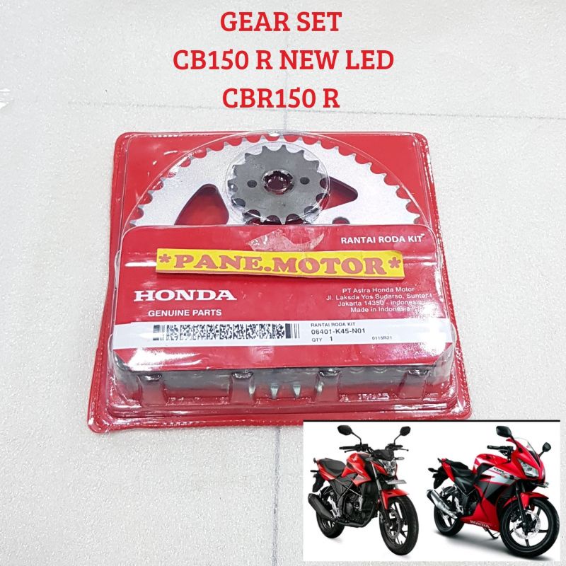 Jual GEAR GIR SET CB150 NEW CB 150 R NEW LED CBR 150 ORISINIL AHM 06401