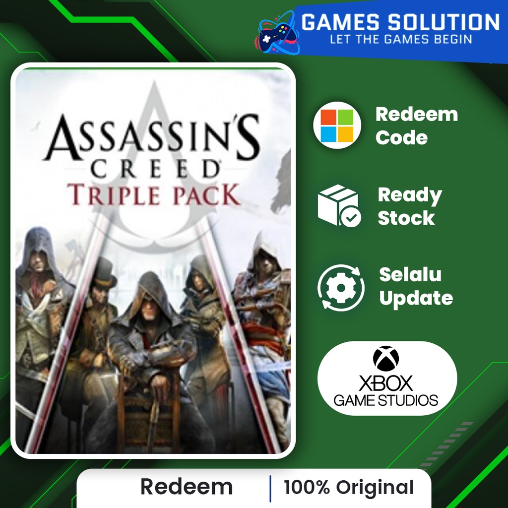Jual Assassin's Creed Triple Pack Xbox One/ Series Xbox redeem code