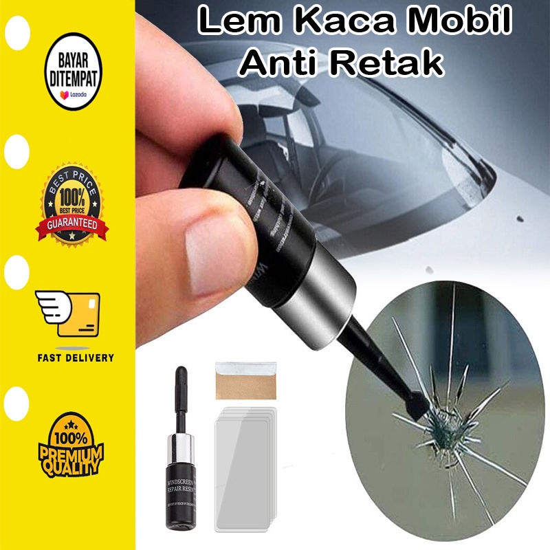 Jual [BISA COD] Lem Kaca Mobil Anti Retak Windshield Repair Kit Mobil