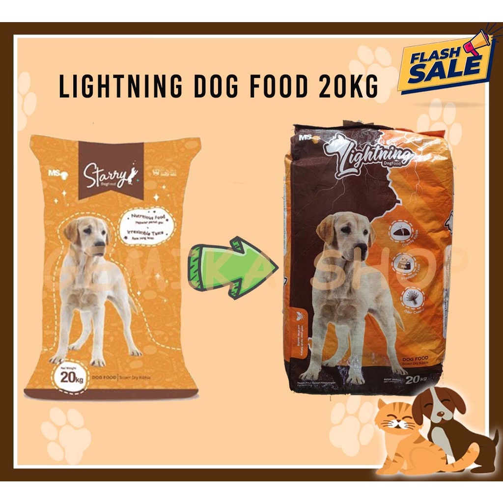 Jual STARRY DOG / LIGHTNING DOG 20 KG [ DOG FOOD MAKANAN ANJING
