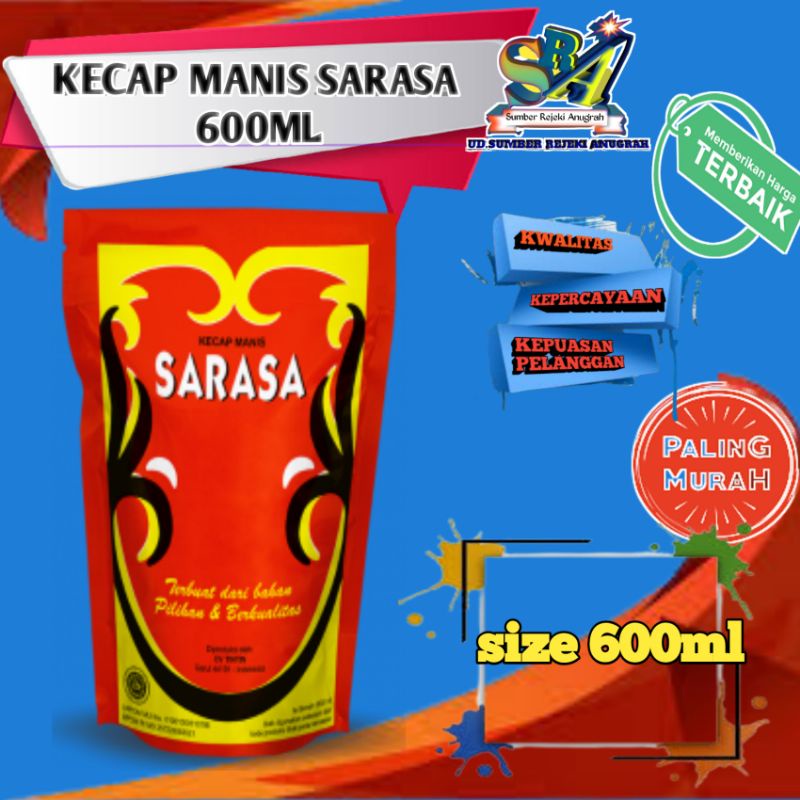 Jual kecap Manis Sarasa 600ml Shopee Indonesia