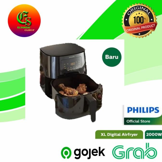 Jual PHILIPS Essential Air Fryer XL HD9270/90 Hitam HD9270 Spectre stok