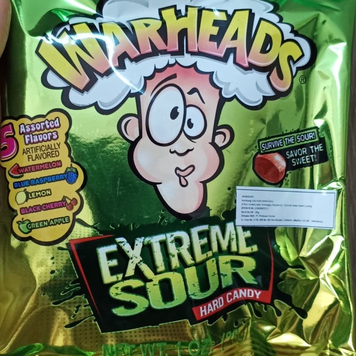 Jual Warhead Extreme Sour Hard Candy 2 Oz Shopee Indonesia