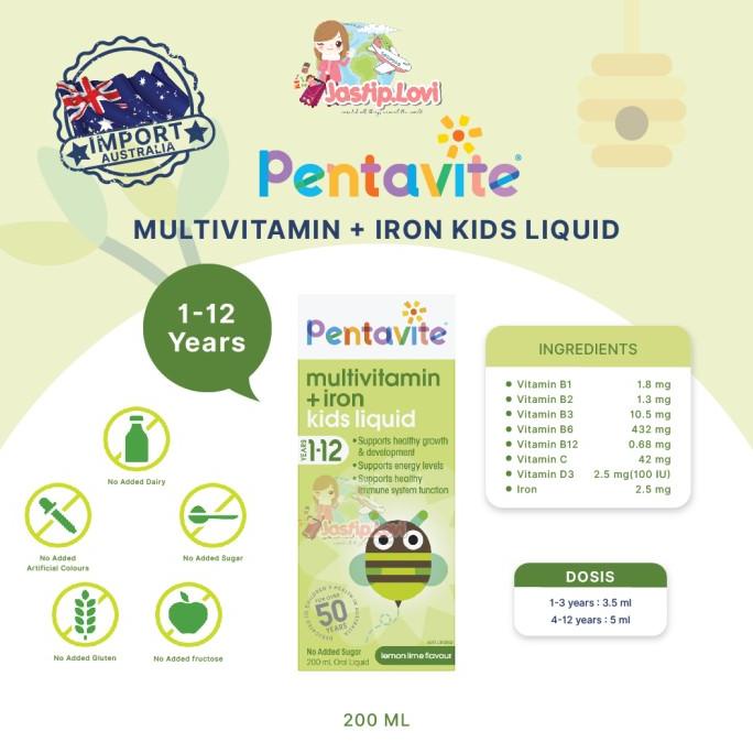 Jual Pentavite multivitamin iron kids liquid Shopee Indonesia