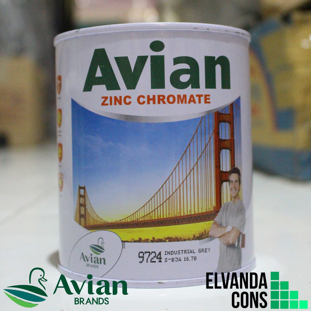 Jual AVIAN Zinc Chromate/Meni/Cat Dasar/Anti Karat Besi 1 kg Shopee