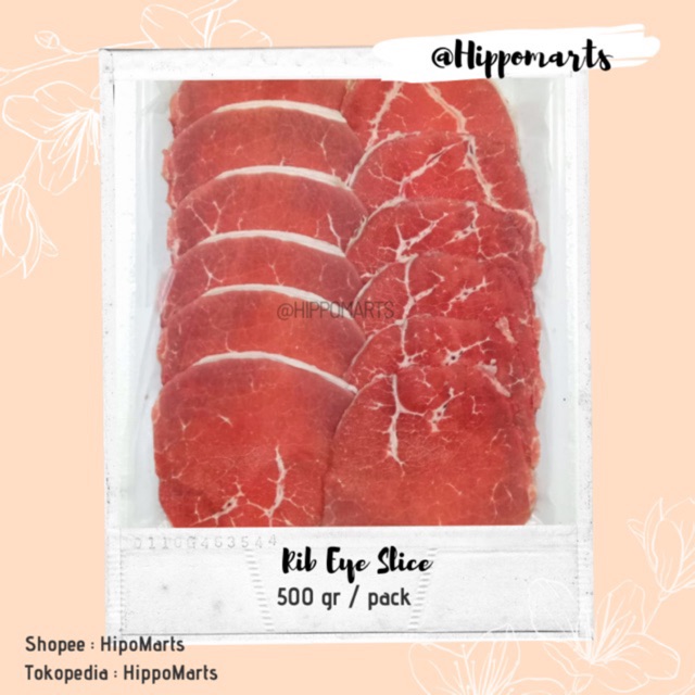 Jual Rib Eye Slice ( Australian Beef ) Low Fat Beef Less Fat / Rendah