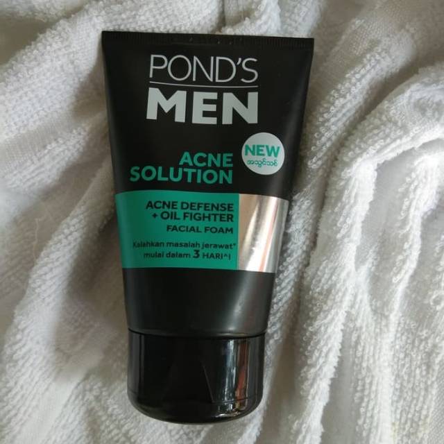Jual Ponds Men Acne Solution Facial Wash 100 g Shopee Indonesia(04)