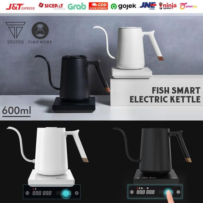 Jual timemore fish smart electric coffee kettle 600ml / teko kopi