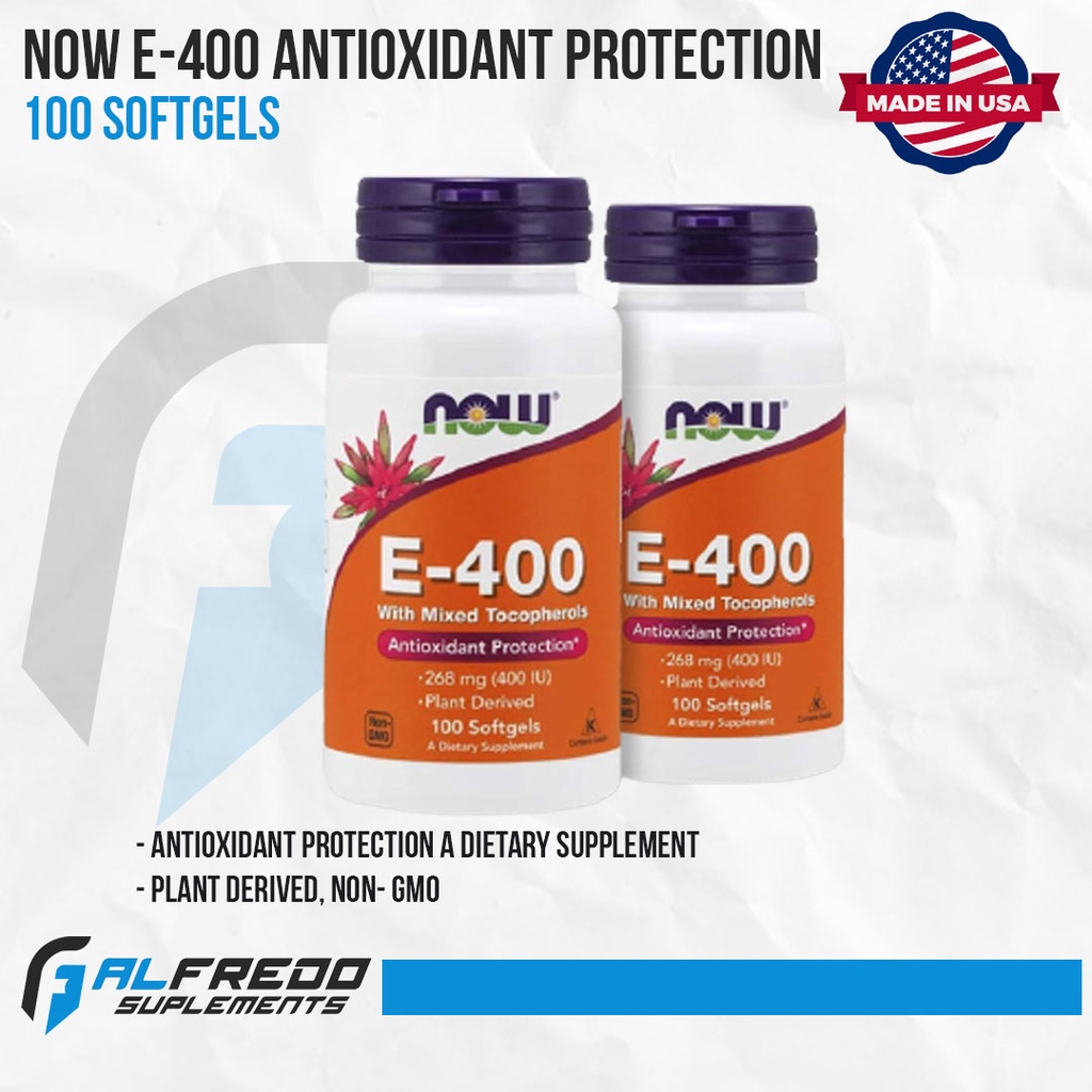 Jual Now Foods E400 100 Softgels Antioxidant Protection Now Vitamin E Shopee Indonesia