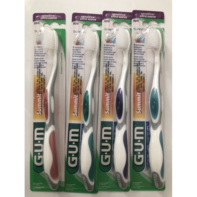 Jual GUM Sikat Gigi Summit Sensitif / GUM Summit Sensitive Toothbrush