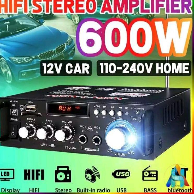 Jual Harga Spesial.. Junejour Bluetooth EQ Audio Amplifier Karaoke Home