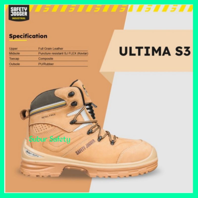 Jual Sepatu Safety Jogger Ultima S3 Original / Safety Shoes Jogger
