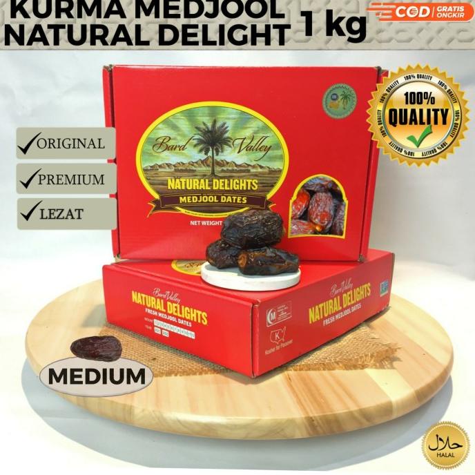 Jual TERMURAH Kurma Medjool California 1 Kg / Natural Delights / Kurma