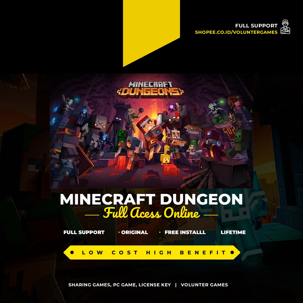 Jual MINECRAFT DUNGEONS PC Original ONLINE Shopee Indonesia